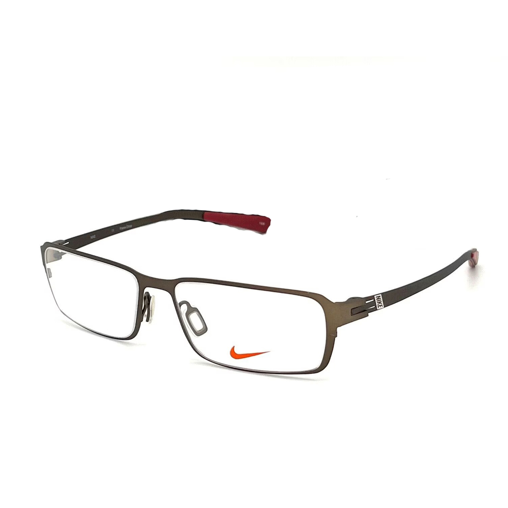 Nwt Nike 8106 242 Walnut Rectangle 53mm Eyeglasses